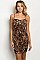 TAUPE BLACK Leopard Print Dress - Pack of 6 Pieces