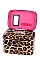 3-in-1 Leopard Printed Cosmetic Case