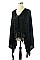 Elegant Fringe Fashion Poncho