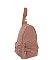 Faux Suede Sling Bag Backpack