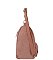 Faux Suede Sling Bag Backpack