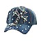 Cross Rhinestone Studded Fashion Denim Cap MEZ895