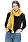 PLEATED CHENILLE POM POM SCARF