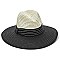 Two Tone Ribbon Sun Hat