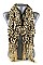 Leopard Ruffled Knit Scarves with Tassels FM-CS3754