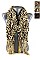 Leopard Ruffled Knit Scarves with Tassels FM-CS3754