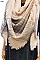 MULTI TONE PLAID X-LARGE BLANKET SCARF FM-CS6491B
