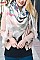 MULTI TONE PLAID X-LARGE BLANKET SCARF FM-CS6491B