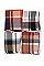 PACK OF 12 CHIC PLAID PATTERN INFINITY SCARVES
