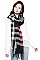 FRINGED PLAID SCARF