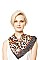 LEOPARD PRINT SQUARE SCARF BANDANA