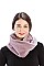 FAUX MINK FUR SOLID INFINITY SCARF