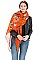 FLORAL PRINT LONG WIDE SCARF