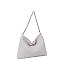 Chevron Embossed Chain Strap Shoulder Bag Hobo