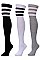 PACK OF 12 FASHION KNEE HIGH BOOT SOCKS