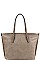 CHIC TEXTURED PU LEATHER FASHION DESIGNER SHOPPER BAG JYCTD-0013