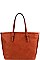 CHIC TEXTURED PU LEATHER FASHION DESIGNER SHOPPER BAG JYCTD-0013