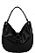 TRENDY TEXTURED PU LEATHER TASSEL HOBO BAG JYCTD-0017