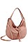 TRENDY TEXTURED PU LEATHER TASSEL HOBO BAG JYCTD-0017