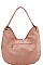 TRENDY TEXTURED PU LEATHER TASSEL HOBO BAG JYCTD-0017