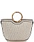 FASHIONABLE BAMBOO HANDLE WEAVE HANDBAG  JYCTDX-0002