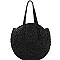 ROUND STRAW TOTE BAG