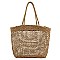 Fashion Woven Straw Shopper