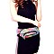 CTJY0007-LP Multi-colored Glitter 2 Way Fanny Pack Cross Body