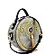 CTJY0012-LP Metal Tassel Embroidered Antique Round Satchel