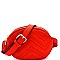 Chevron Quilted Pattern Fashion Round Fanny Pack MH-CTJY0013