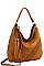 CHIC TEXTURED PU LEATHER DESIGNER FASHION DOUBLE TASSEL HOBO BAG JYCTMC-0003