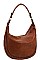 CLASSY SMOOTH TEXTURED PU LEATHER DESIGNER FASHION HOBO BAG JYCTMC-0005