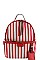 STRIPED DESIGNER CANVAS DARLING BACKPACK JY-CTMC-0006
