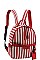 STRIPED DESIGNER CANVAS DARLING BACKPACK JY-CTMC-0006