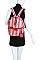 STRIPED DESIGNER CANVAS DARLING BACKPACK JY-CTMC-0006