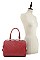 2 IN 1 STYLISH V QUILT STITCH DESIGN DUFFEL BAG WALLET SET