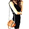 CV002-LP Matte Silver Frame Kiss-lock Medium 2 Way Shoulder Bag