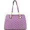 Quilted Dual Compartment Chain Tote