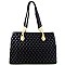Quilted Dual Compartment Chain Tote