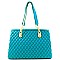 Quilted Dual Compartment Chain Tote