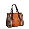 2-IN-1 Alligator Crocodile Satchel Set With Wallet