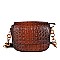 Ostrich Embossed Crossbody & Shoulder Bag