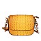 Ostrich Embossed Crossbody & Shoulder Bag