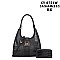 2 in-1 Embossed Croc Tote Set + Wallet