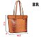2- in- 1 Crocodile Tote Set With Matching Wallet