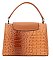 2 In1 Croc -V- Accent Bucket Handbag with Wallet