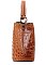 2 In1 Croc -V- Accent Bucket Handbag with Wallet