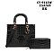 2-IN-1 Crocodile Quality Satchel Wallet Set