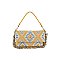 Boho Chic Crochet Fringe Flap Messenger Crossbody Bag