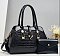 2 in 1 Crocodile & Patent Satchel Pouch Set